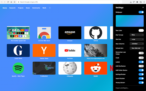 yet another speed dial screenshot 5