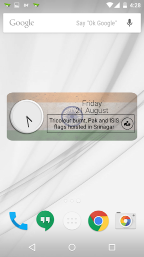 India Clock RSS Widget