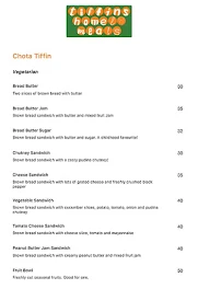 Tiffins Homely Meals menu 1