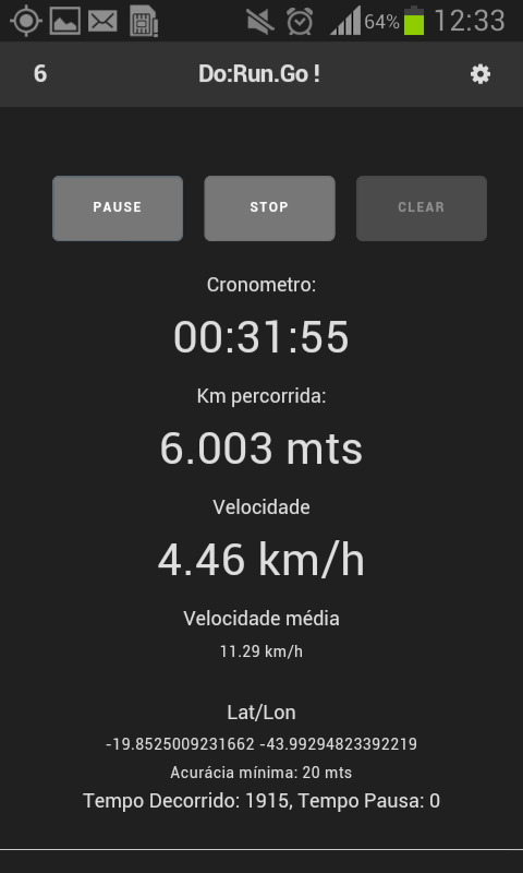 Android application Do:Run.Go! screenshort