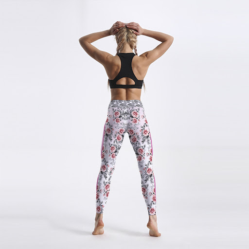 Title 4, Qickitout Womens Skull And Flower Leggings Pin...