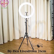 Bộ Đèn Led Livestream 26Cm 33Cm Kèm Giá Đỡ Đt (Full Chân Đỡ & Kẹp Điện Thoại)