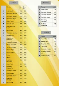 Chocokates menu 1