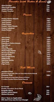 Mint Cottage menu 2