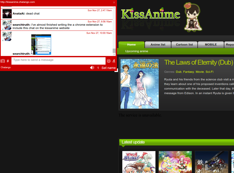 KissAnime Chat Preview image 1