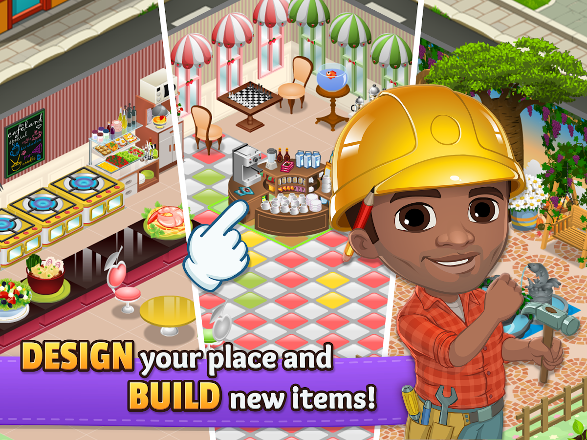 Cafeland World Kitchen Apk Mod Dinheiro Infinito v2.11.1 - Jogos