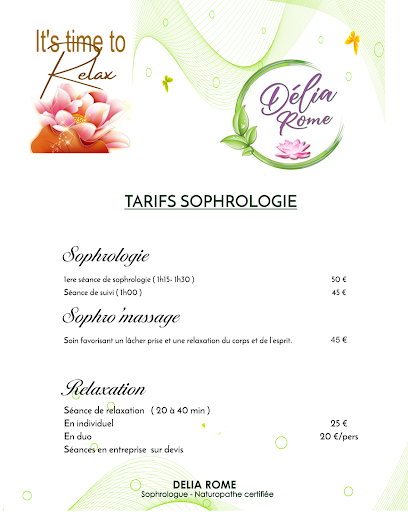 TARIFS SOPHROLOGIE