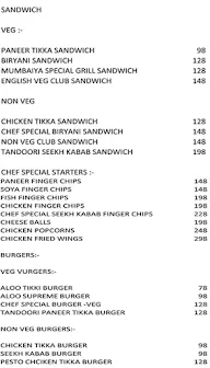 The Basils N Olives menu 2