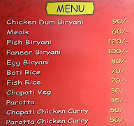 Spicy Biryani Point menu 3