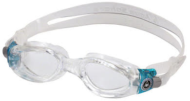 Aqua Sphere Kaiman Compact Fit Goggles - Clear/Aqua with Clear Lens alternate image 3