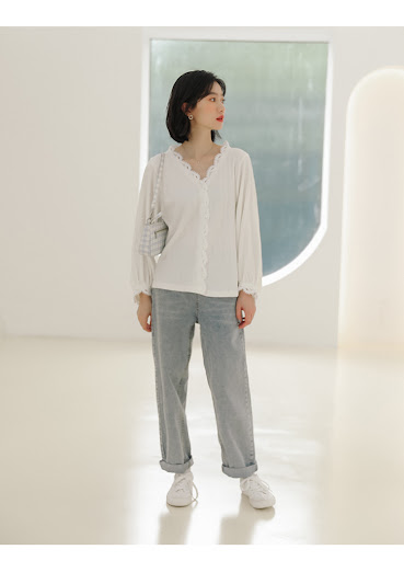 Title 8, V Neck Design Shirt for Early Spring. Comfortab...
