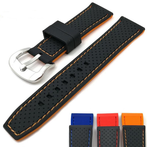 Title 2, Two-color silicone sports strap for your watch....