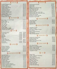 Chow Maun menu 1