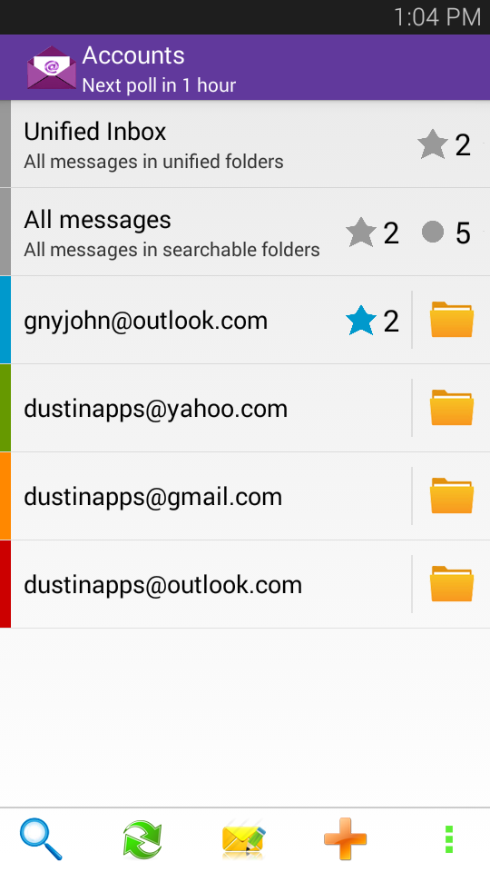Android application Email for Yahoo - Android App screenshort
