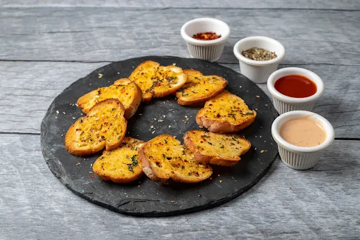 Crispy Garlic Bread Thins