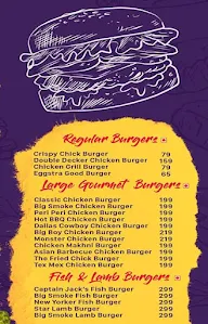 Big Smokin Burgers menu 1