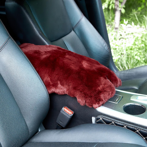 Title 9, Winter Rex Rabbit Fur Car Mats Armrest Cushion ...