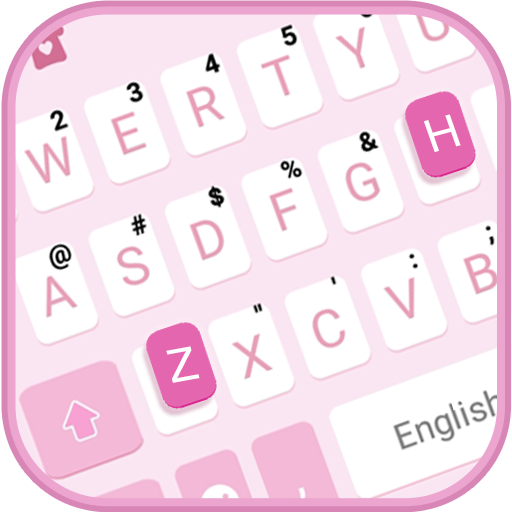 Simple Pink Keyboard Theme