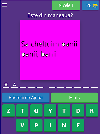 Ghiceste maneaua dupa vers