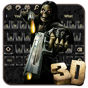 3D Devil Skull Keyboard Theme  Icon