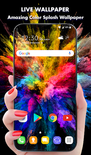 Screenshot Color Splash Wallpaper Theme