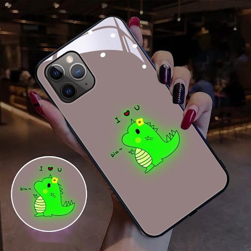 Title 5, Dinosaur Smart Luminous Phone Case. Protect you...