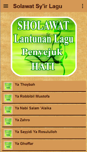 Sholawat Syir Lagu Religi