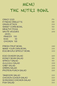 The Nutri Bowl menu 1