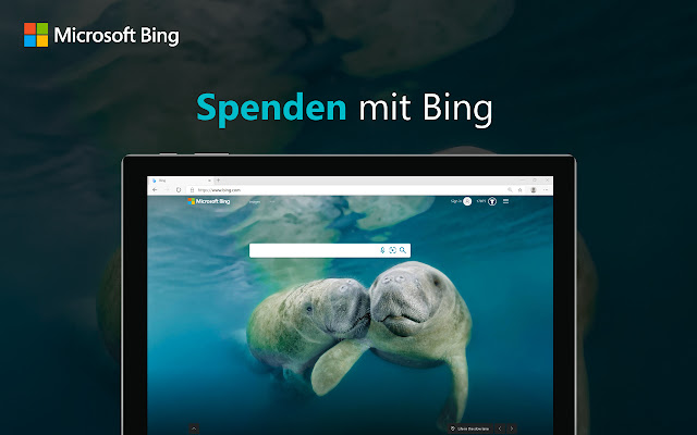 Spenden mit Bing