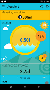  Aqualert:Νερό ποτό Υπενθύμιση - μικρογραφία στιγμιότυπου οθόνης  