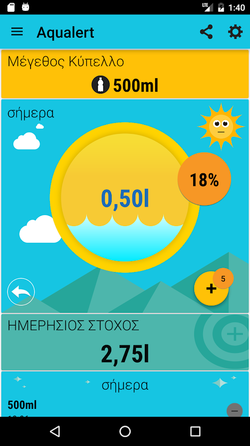   Aqualert:Νερό ποτό Υπενθύμιση - στιγμιότυπο οθόνης 