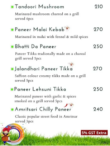 Ambarsariya Authentic Amritsari menu 