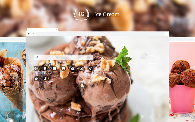 Ice Cream HD Wallpapers New Tab Theme