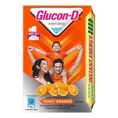 Glucon-D Instant Energy Health Drink - Tangy Orange - 400 gm