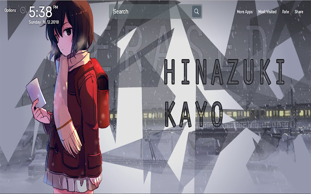 Erased Anime Wallpapers NewTab Theme