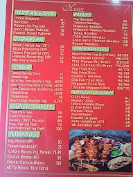 Deba's food Island menu 1