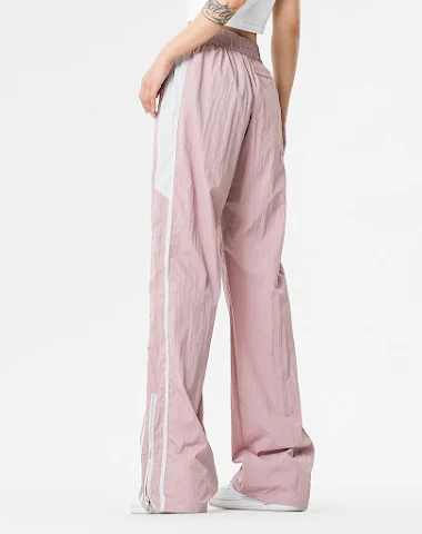 Pantalon large plissé à rayures pou - 2