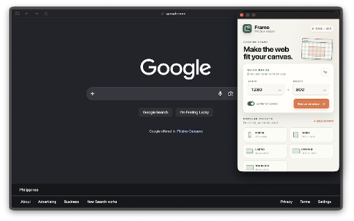 Frame - Window Resizer screenshot 1