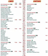 Merwans Cake Stop menu 1