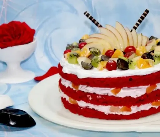 Red Velvet Fruit Cake