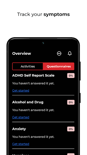 Screenshot BeCare Parkinson's