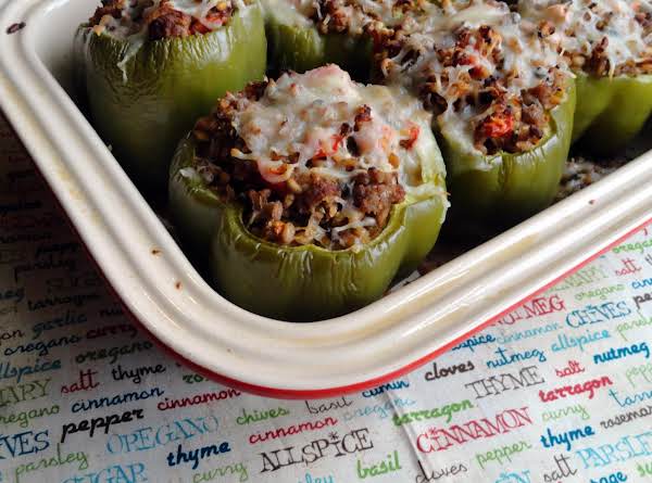 Farro & Turkey Stuffed Peppers_image