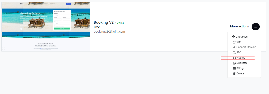 adding plugins on a free website builder