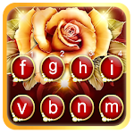 Cover Image of 下载 Golden Rose Keyboard Theme 1.0 APK