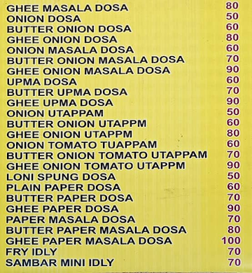 Amruth Vilas menu 