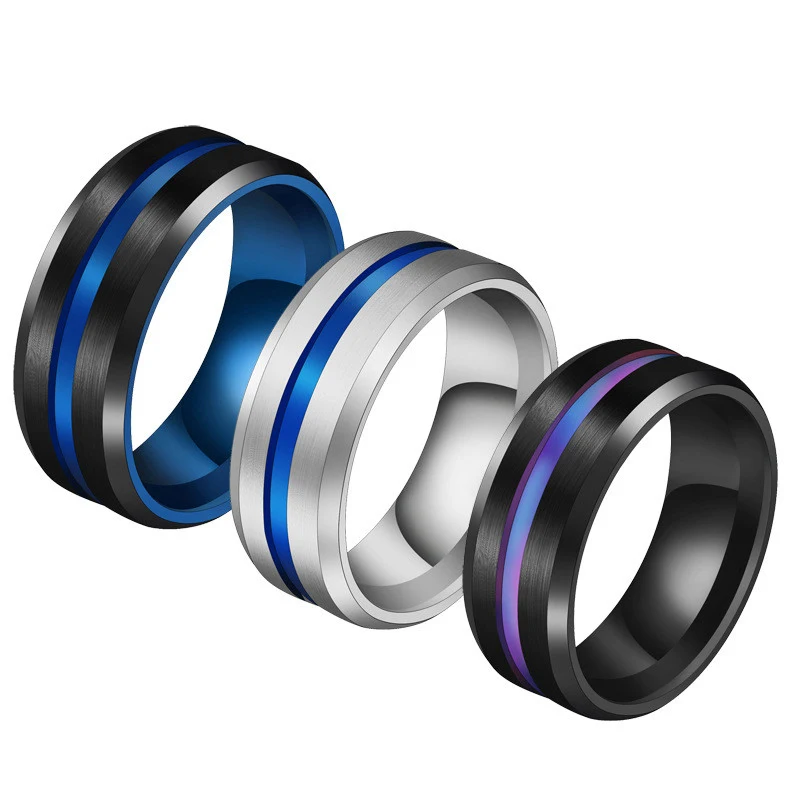 8mm Tweekleurige Ring voor een stijlvolle uitstraling. Duurzaam en veelzijdig ontwerp. Perfect voor dagelijks gebruik en speciale gelegenheden.