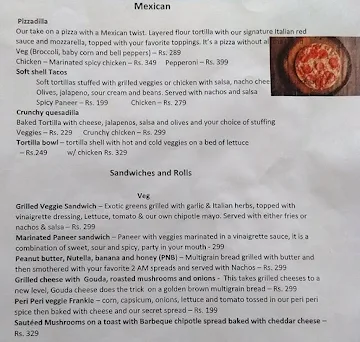 Morellos menu 