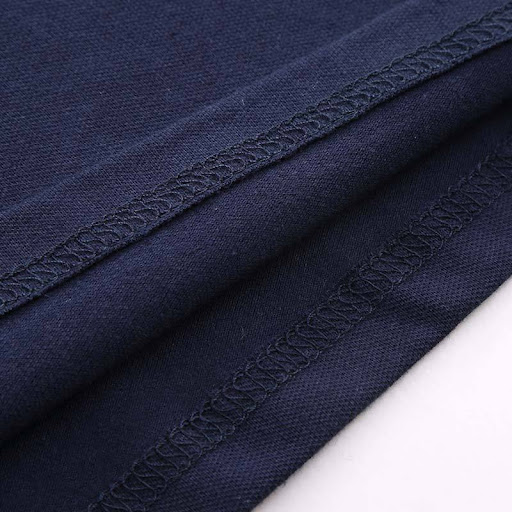 Title 2, Mens Mercerized Cotton Short Sleeve Lapel Larg...