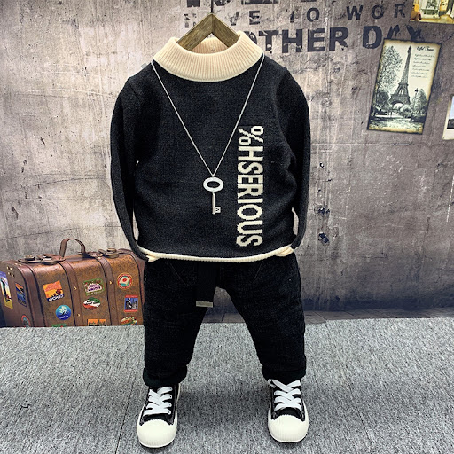 Title 10, Boys Fleece Cotton Coat Sweater Jeans Suit. Kee...