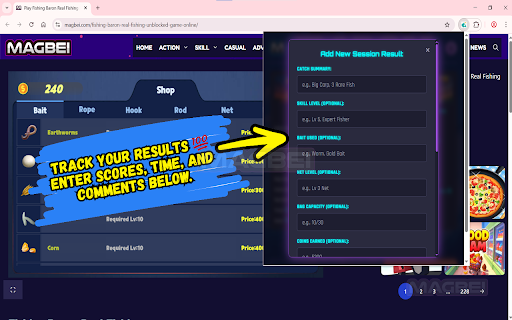 Fishing Baron Unblocked Game Online 🎣🌊 Instant Play & Save Your Results screenshot 4